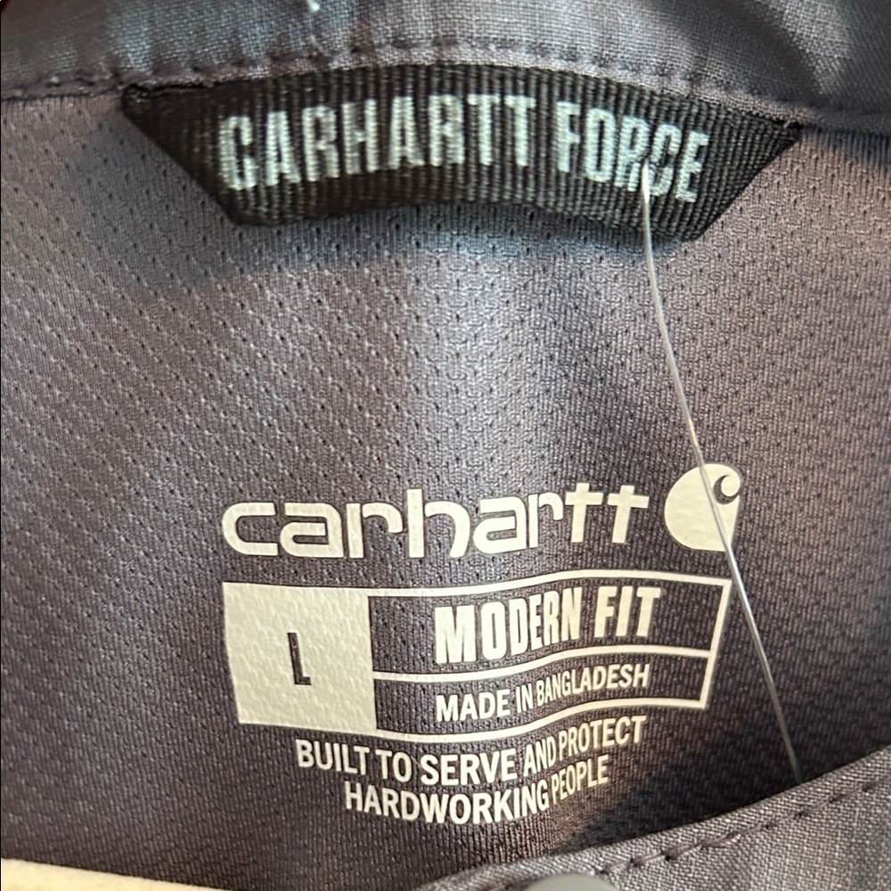 Carhartt womens Charcoal large Carhartt  force scrub top - Picture 2 of 6